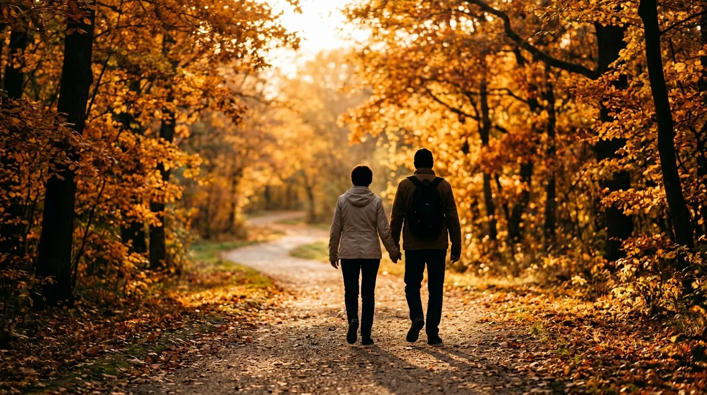 Two people walking outdoors - cardiovascular wellness habits after 50